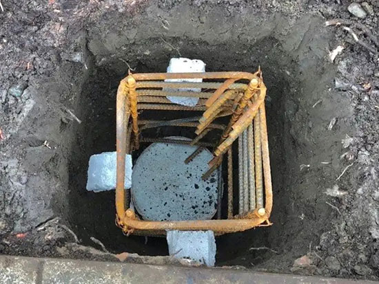 commercial foundation repair - drilled concrete piers